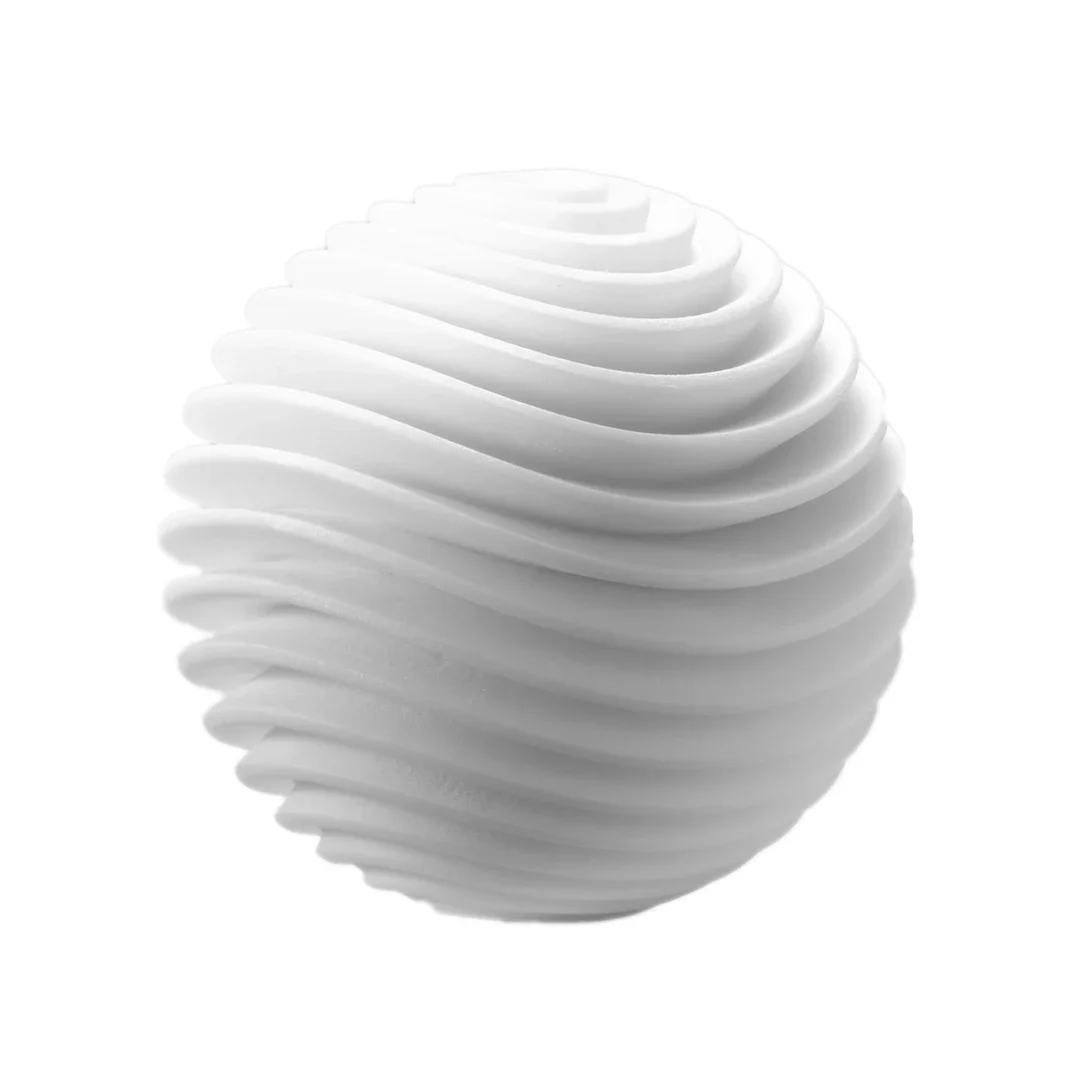 Tenga Geo Aqua - kulista maszyna intymna z falistą strukturą 87x87x86mm