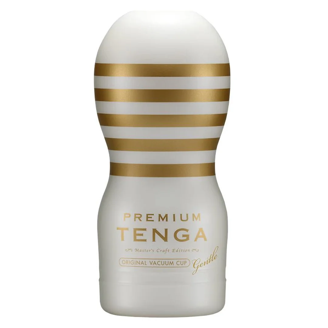 Tenga Premium Original Vacuum Cup Gentle - biała maszyna intymna 15 cm