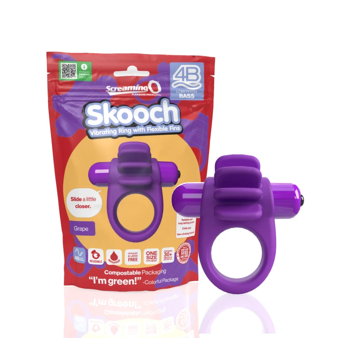 The Screaming O Skooch Pierścień Wibrujący 5 Trybow Fioletowy