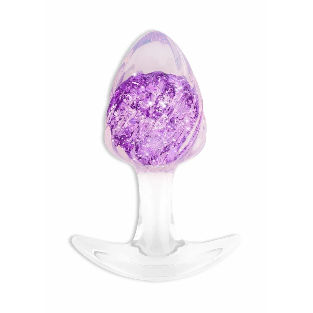ToyJoy Crystal Plug Medium silikonowy z kryształową ozdobą 8,2 cm