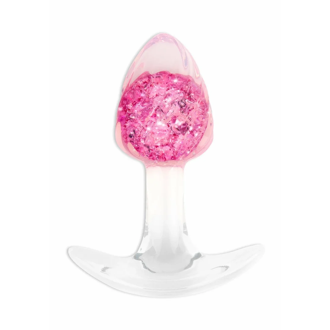 ToyJoy Crystal Plug Small silikonowy z kryształową kulą, rozmiar S