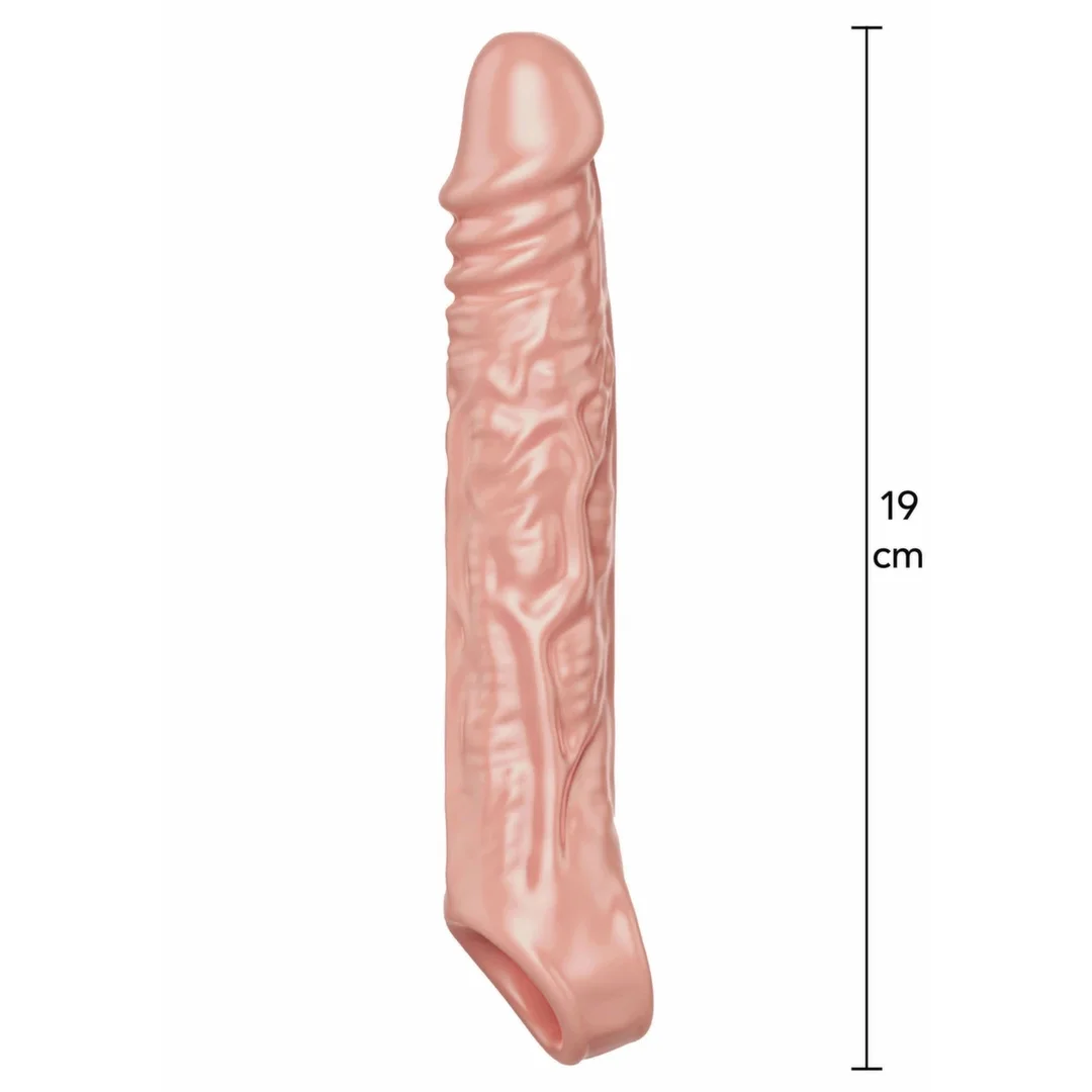 TOYJOY Extension Sleeve TPE Large 19 cm - elastyczna nakładka powiększająca