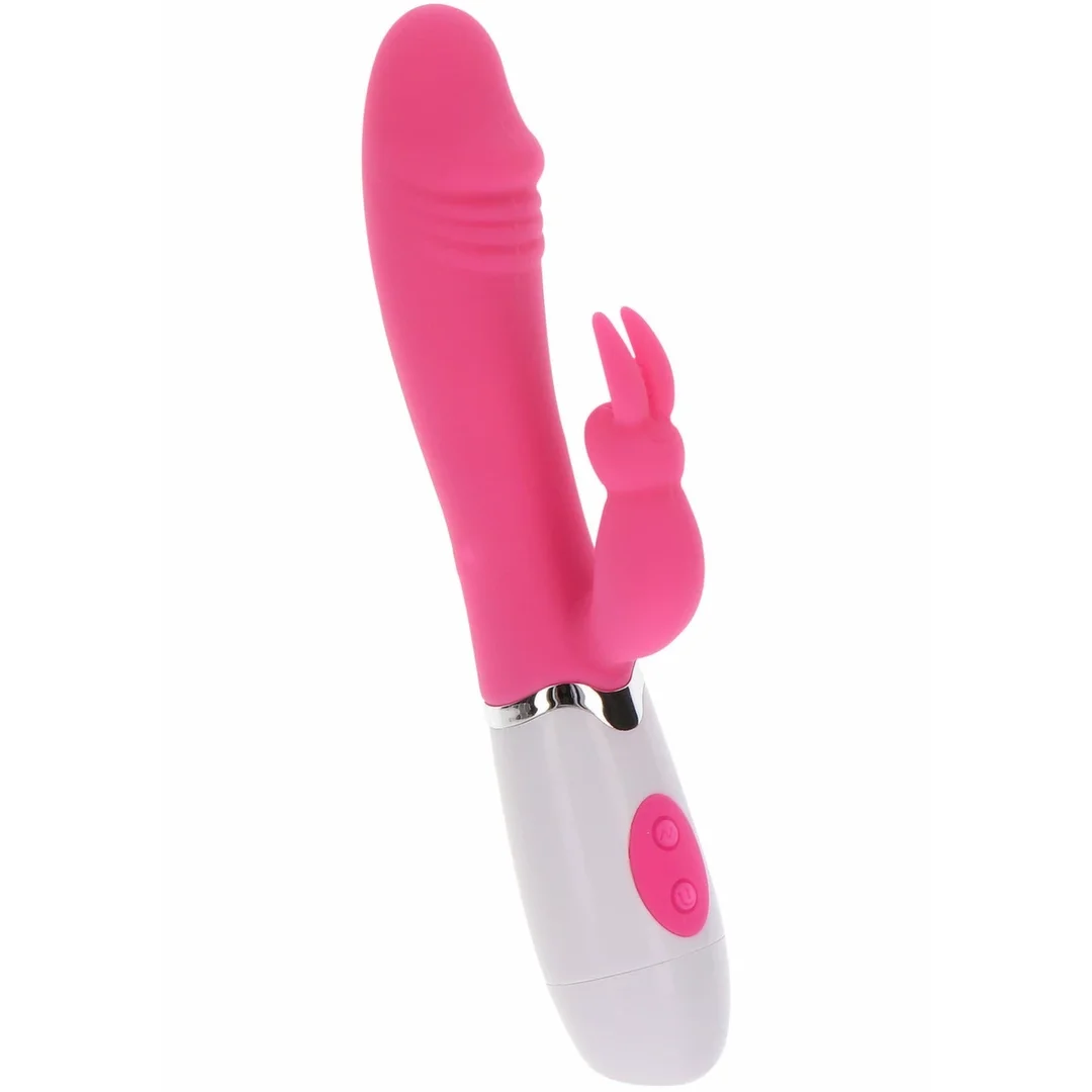 ToyJoy Funky Rabbit silikonowy masażer z 4 trybami wibracji, fioletowy