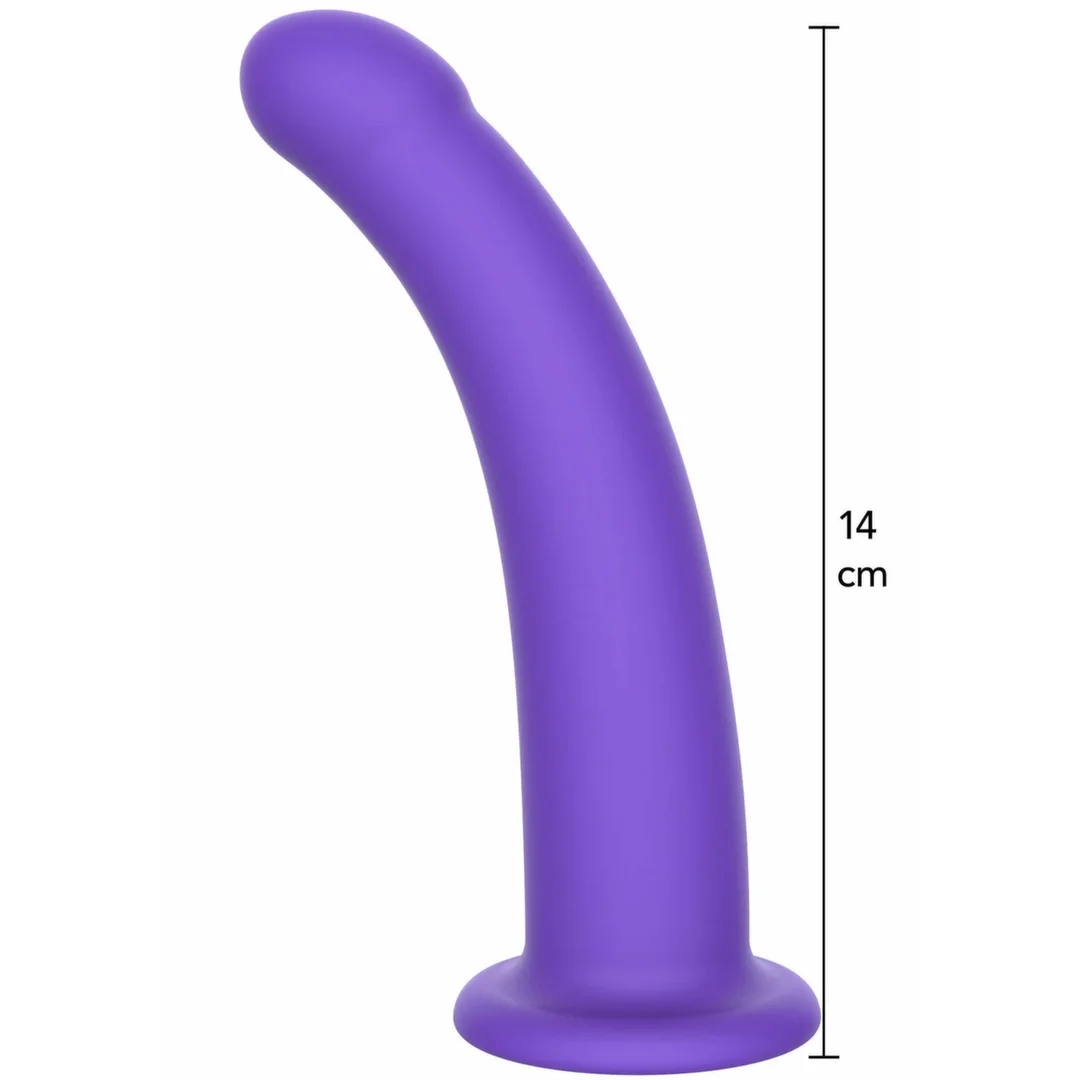 ToyJoy Get Real Harness Dong Silicone M - silikonowy model z przyssawką, średni
