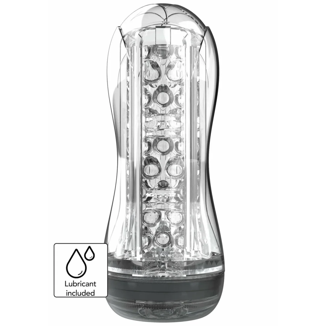 TOYJOY HERO Big Clear Blast - przezroczysta maszyna intymna z regulacją podciśnienia