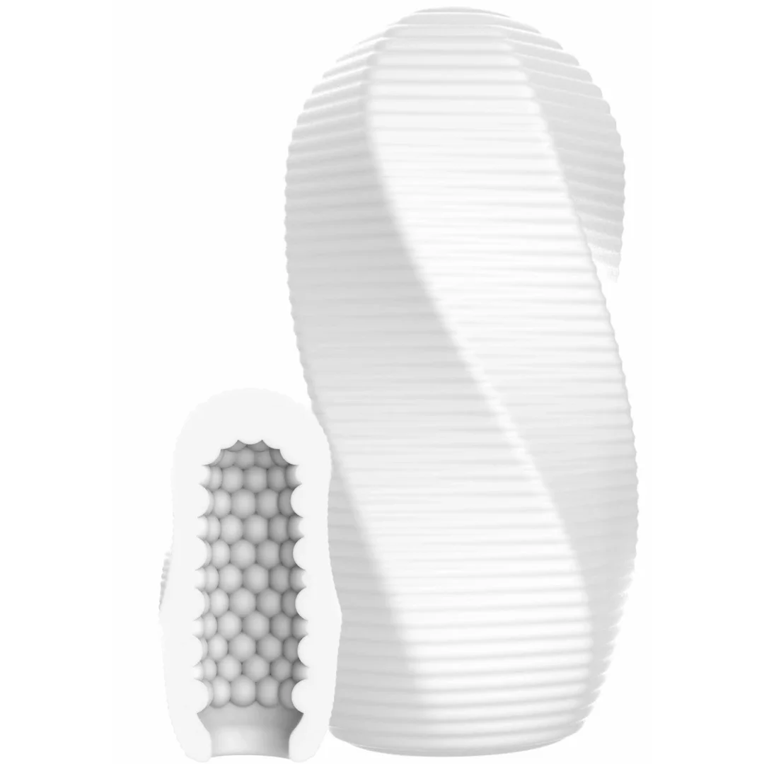 TOYJOY HERO Medium Swirl - elastyczna maszyna intymna z teksturą