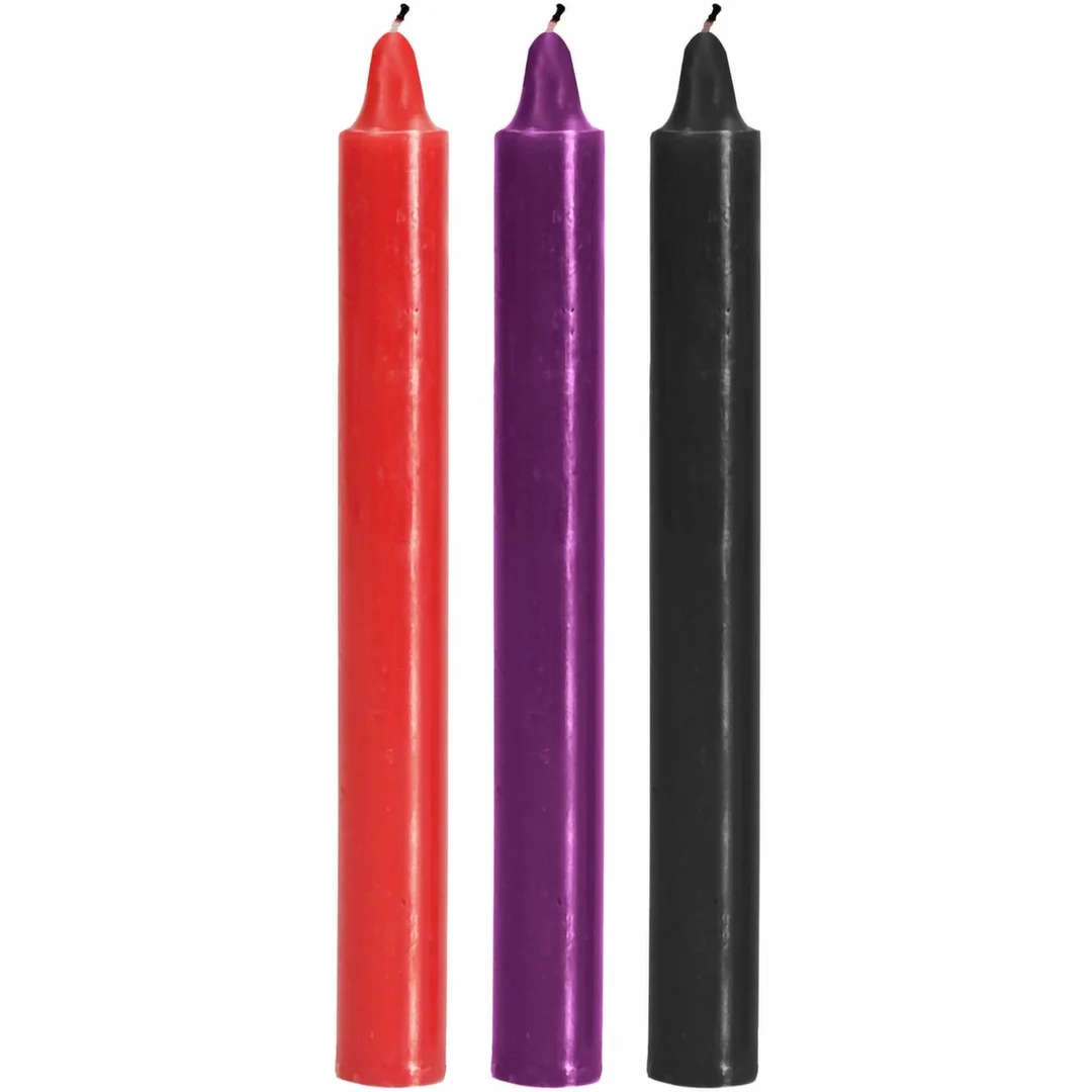 TOYJOY Japanese Drip Candles - zestaw świec do gry z temperaturą, 3 szt.