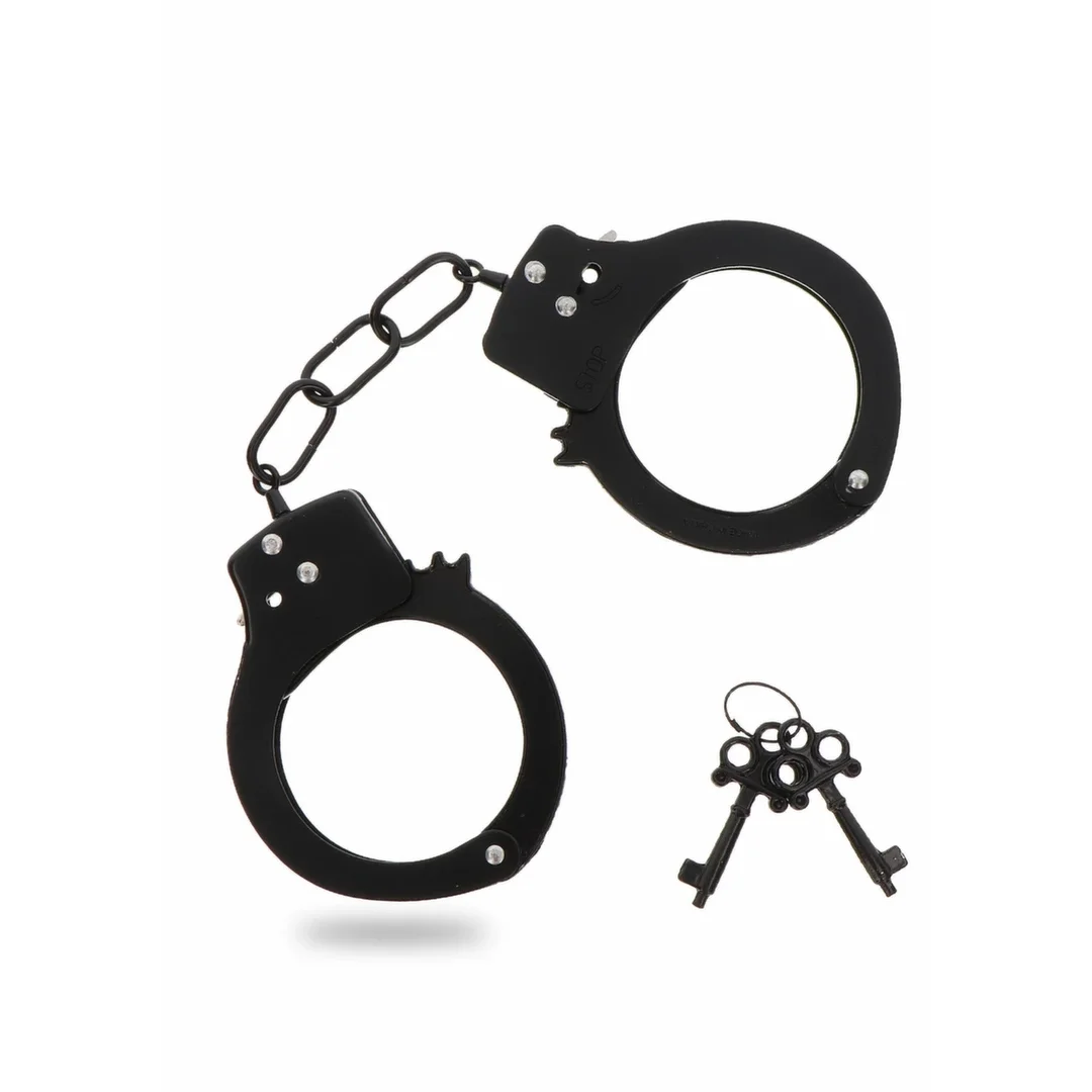 TOYJOY Metal Handcuffs - wytrzymałe kajdanki regulowane, srebrne
