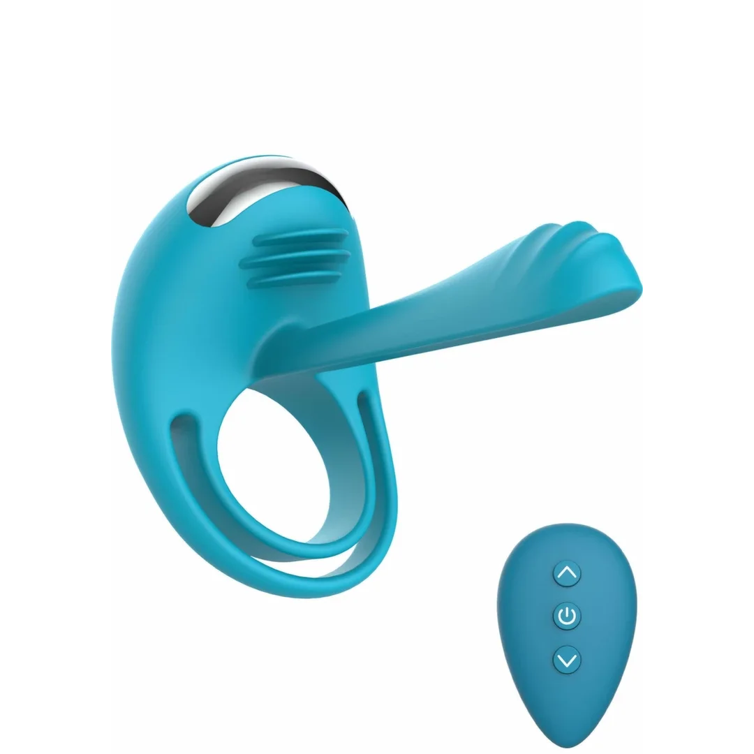 ToyJoy Passionate Joy Stick C-Ring silikonowy, wibrujący, z pilotem