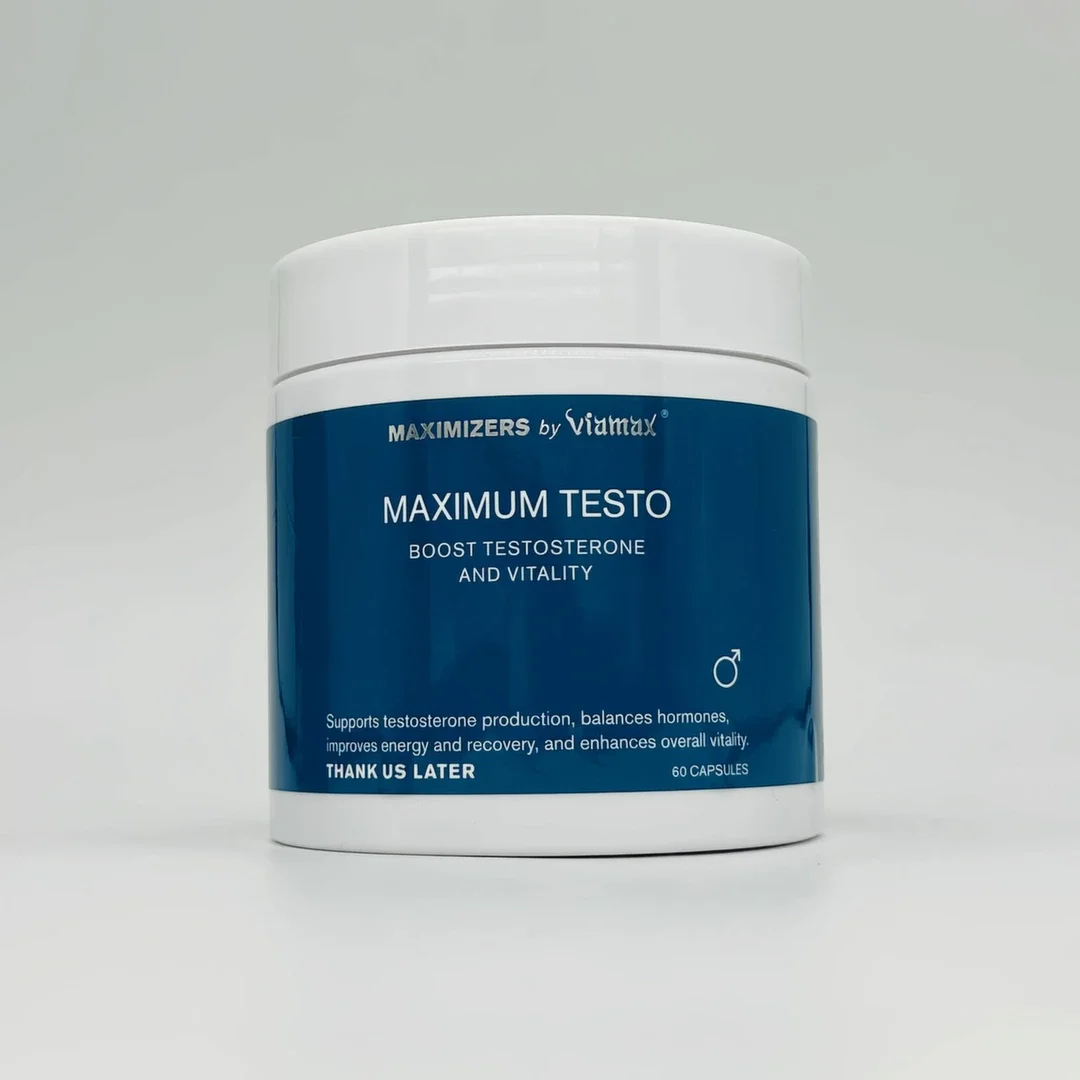 Viamax Maximizers Maximum Testo 60 kapsułek - wsparcie witalności mężczyzn