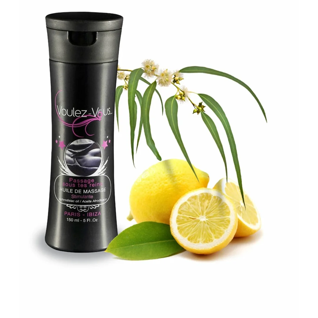 Voulez-Vous Massage Oil Eucalyptus Lemon 150ml - Olejek do masażu bez parabenow
