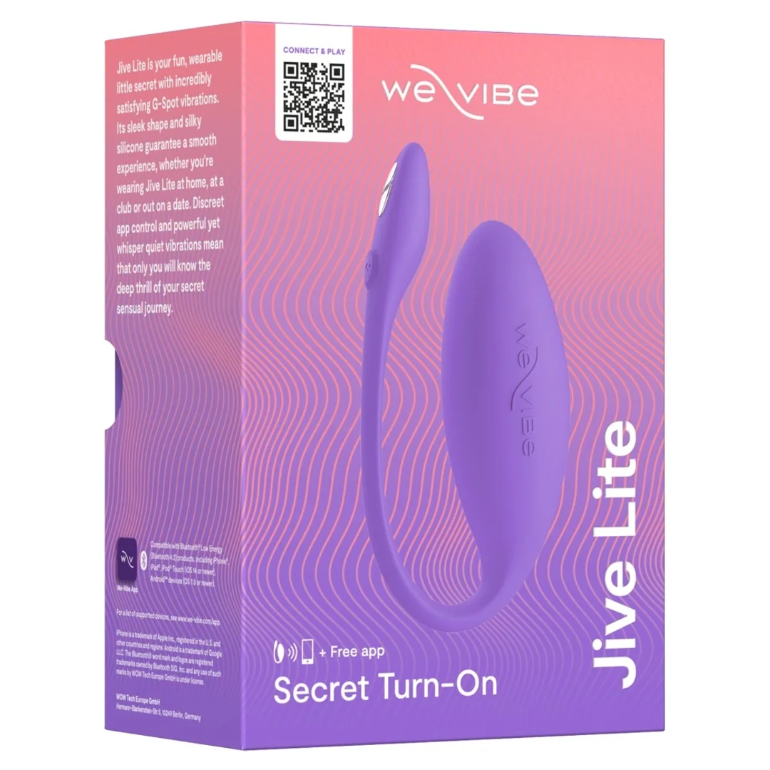 We-Vibe Jive Lite Purple - Model z Bluetooth, 10 trybow, silikon 10,2 cm