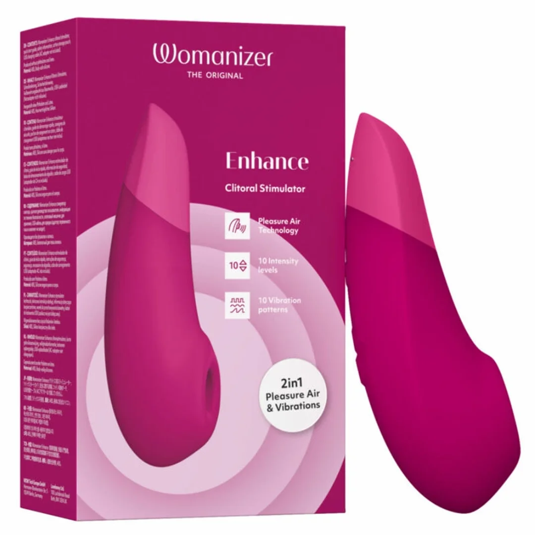 Womanizer Enhance Black-Purple - System 2w1 z technologią powietrzną i wibracjami