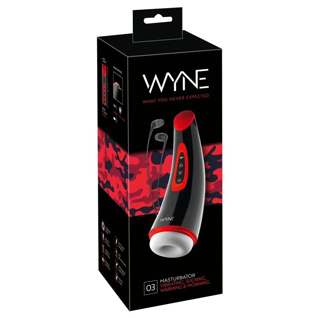 WYNE Model 03 Intymny System Wibracyjno-Ssący z Podgrzewaniem 26 cm