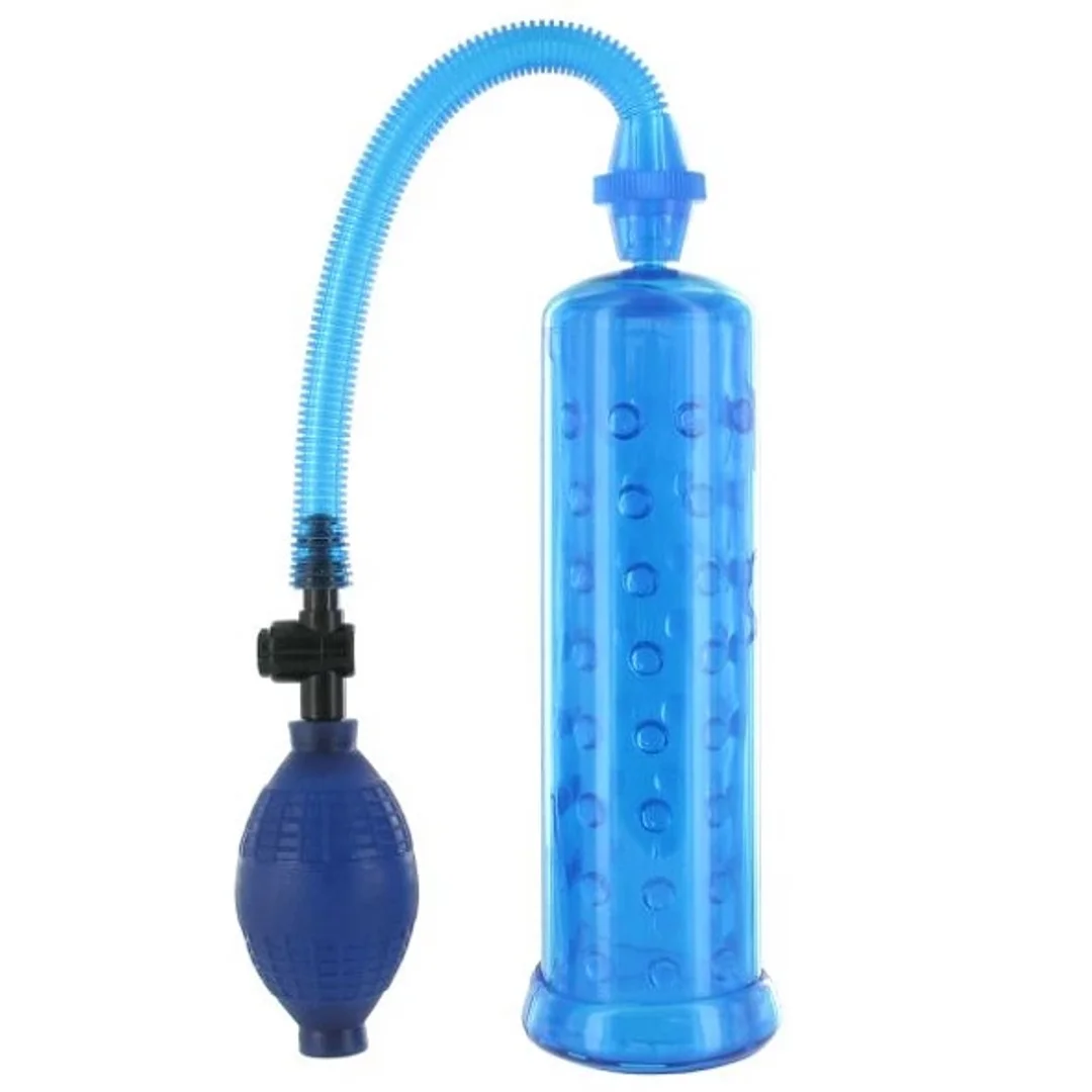 XLsucker Blue - pompka prożniowa do powiększania, cylinder 19,5x5cm