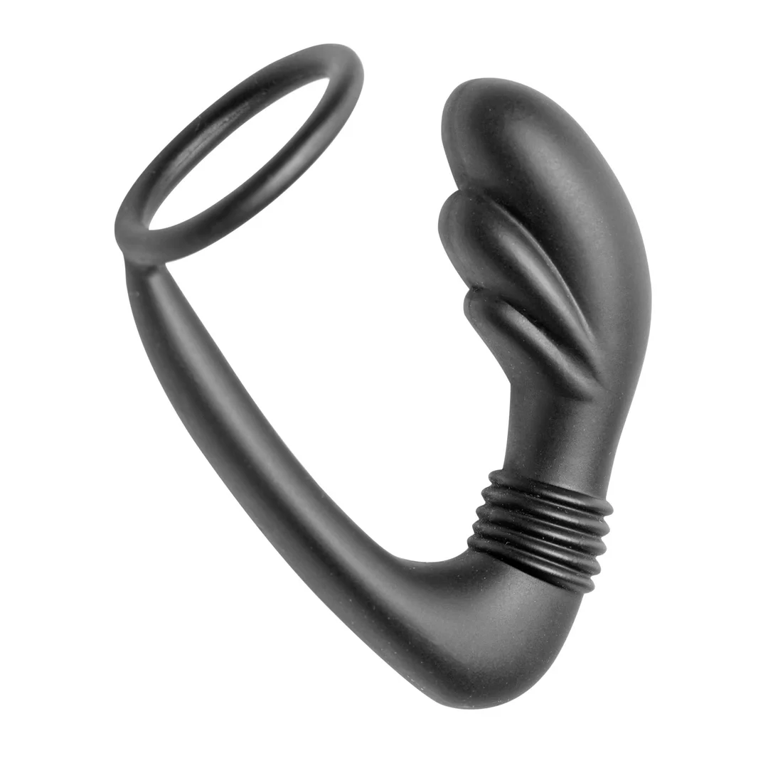 XR Brands Cobra silikonowy masażer prostaty z pierścieniem elastycznym