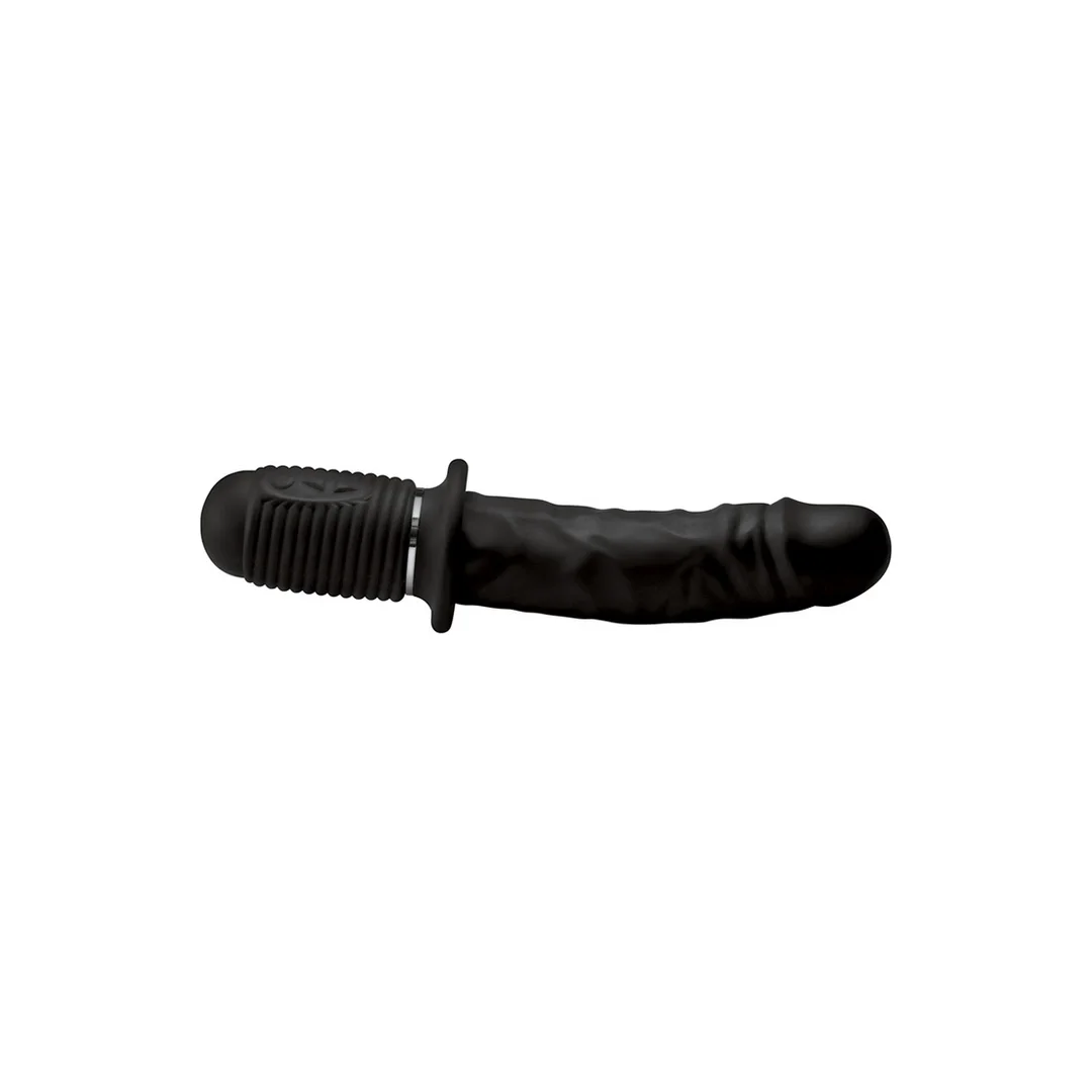 XR Brands Power Pounder czarny silikonowy model wibrująco-pchający