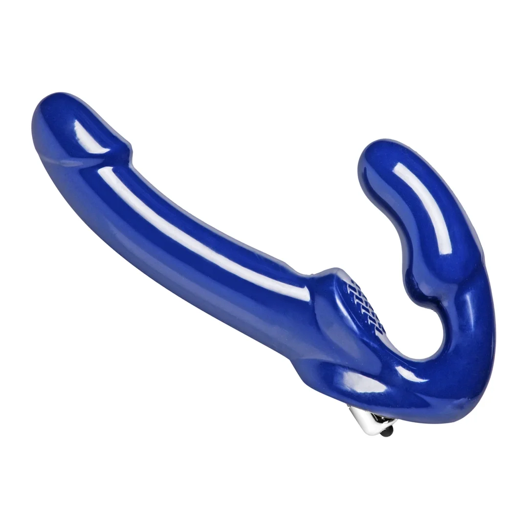 XR Brands Revolver II - Wibrujący model na pasku, wodoodporny, czarny