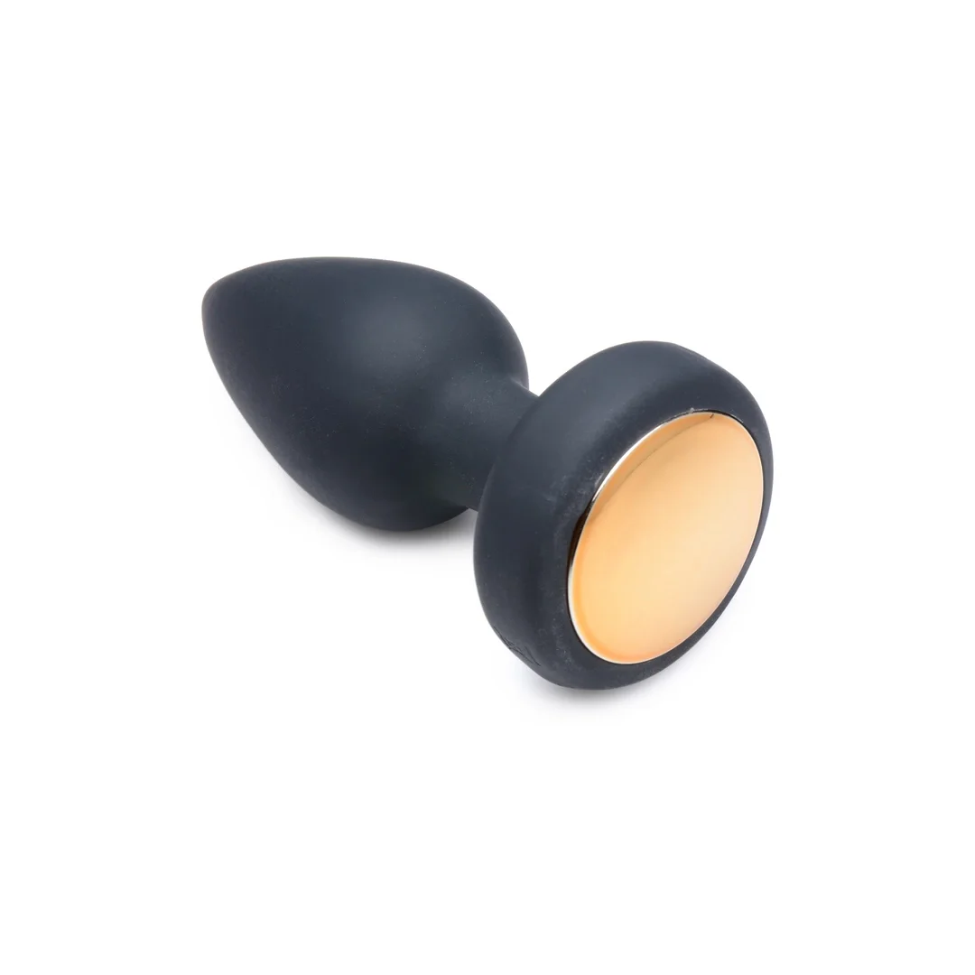 XR Brands silikonowy korek LED średni z pilotem i 7 trybami wibracji