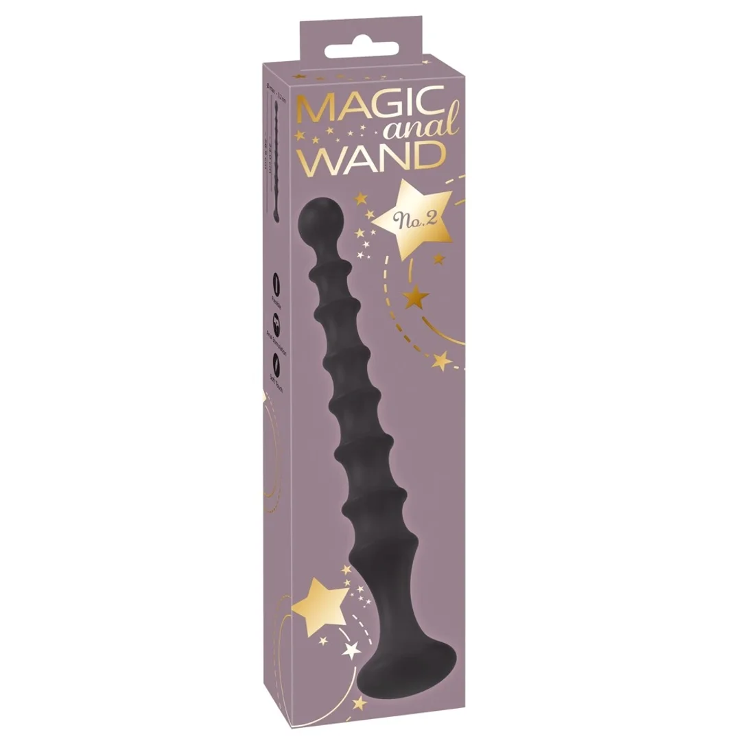 You2Toys Magic Anal Wand No. 2 czarna rożdżka silikonowa 27 cm