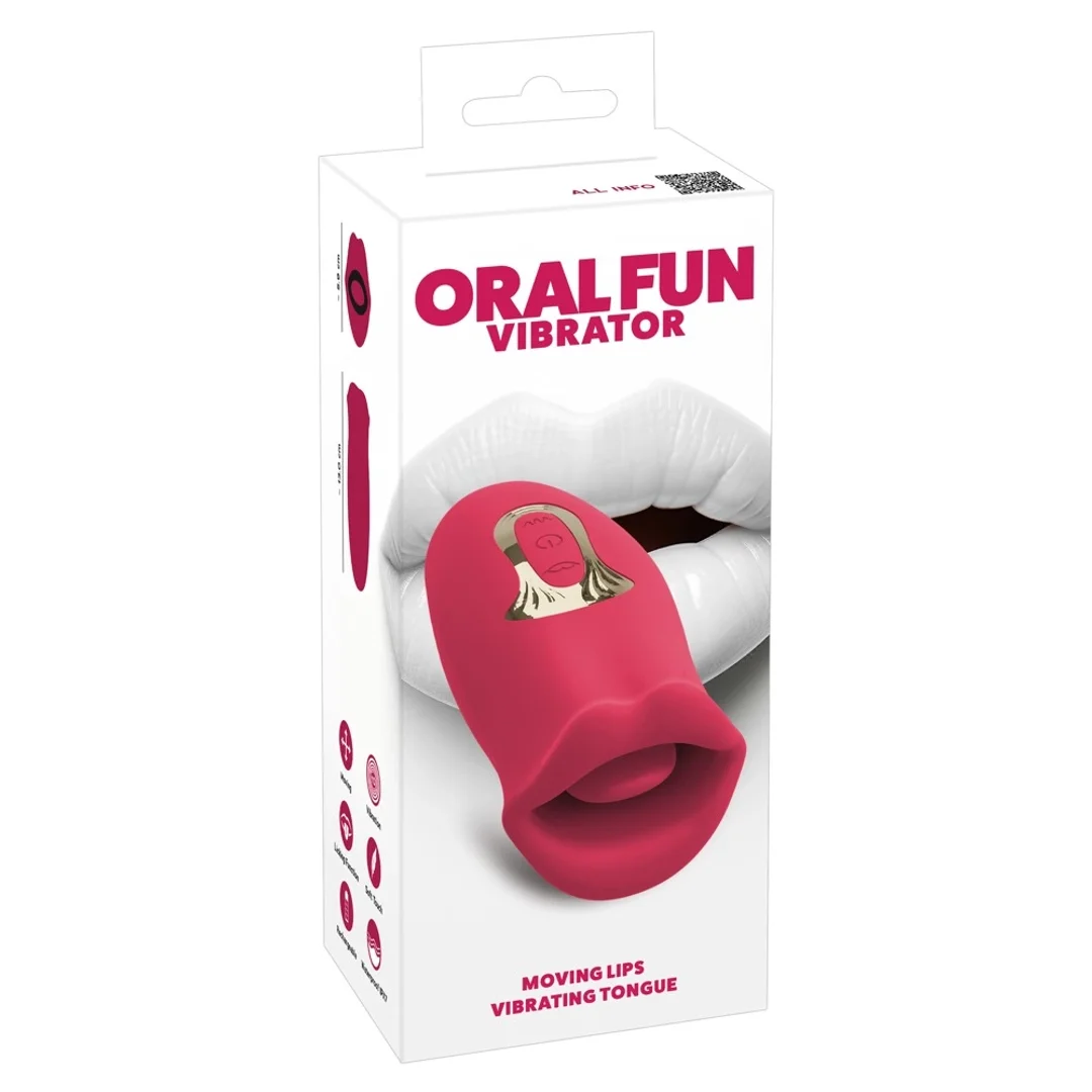 You2Toys Oral Fun - urządzenie z ruchomymi ustami i trybami wibracji, 13 cm
