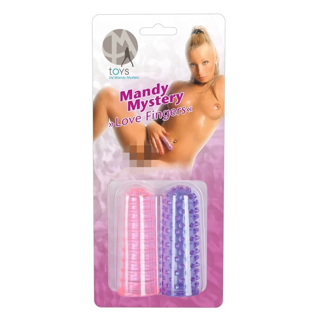 You2Toys Zestaw Nakładek na Palce PVC 8cm Rożowo-Fioletowe
