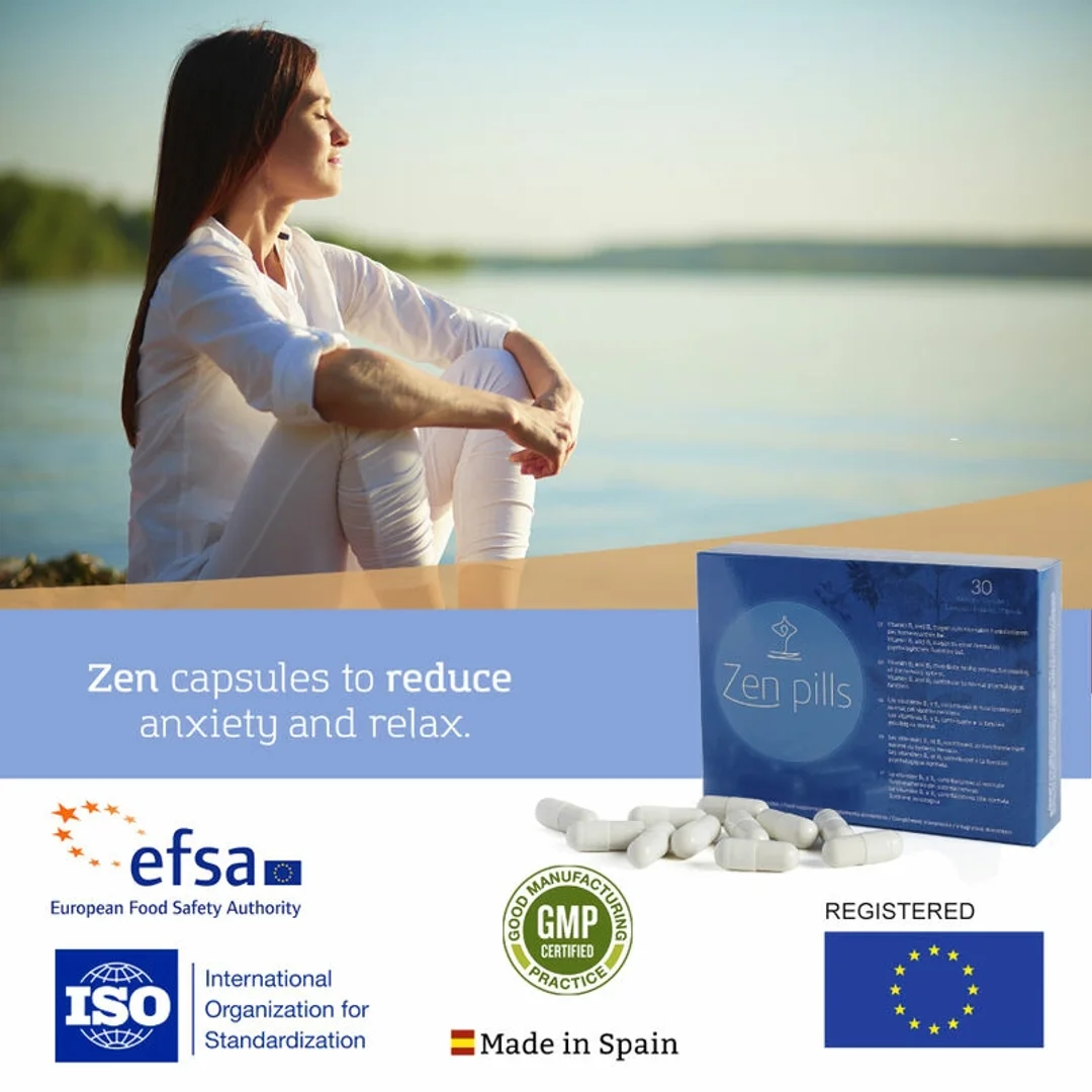 500 Cosmetics Zen Pills Naturalne Kapsułki na Stres i Lepszy Nastroj 30 szt. — zdjęcie 2