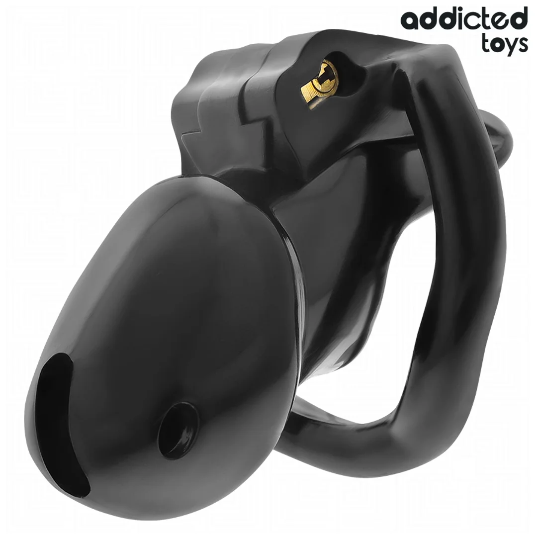 Addicted Toys Locked Midnight Cell S - system kontroli, 4 pierścienie, 4.8 cm — zdjęcie 2