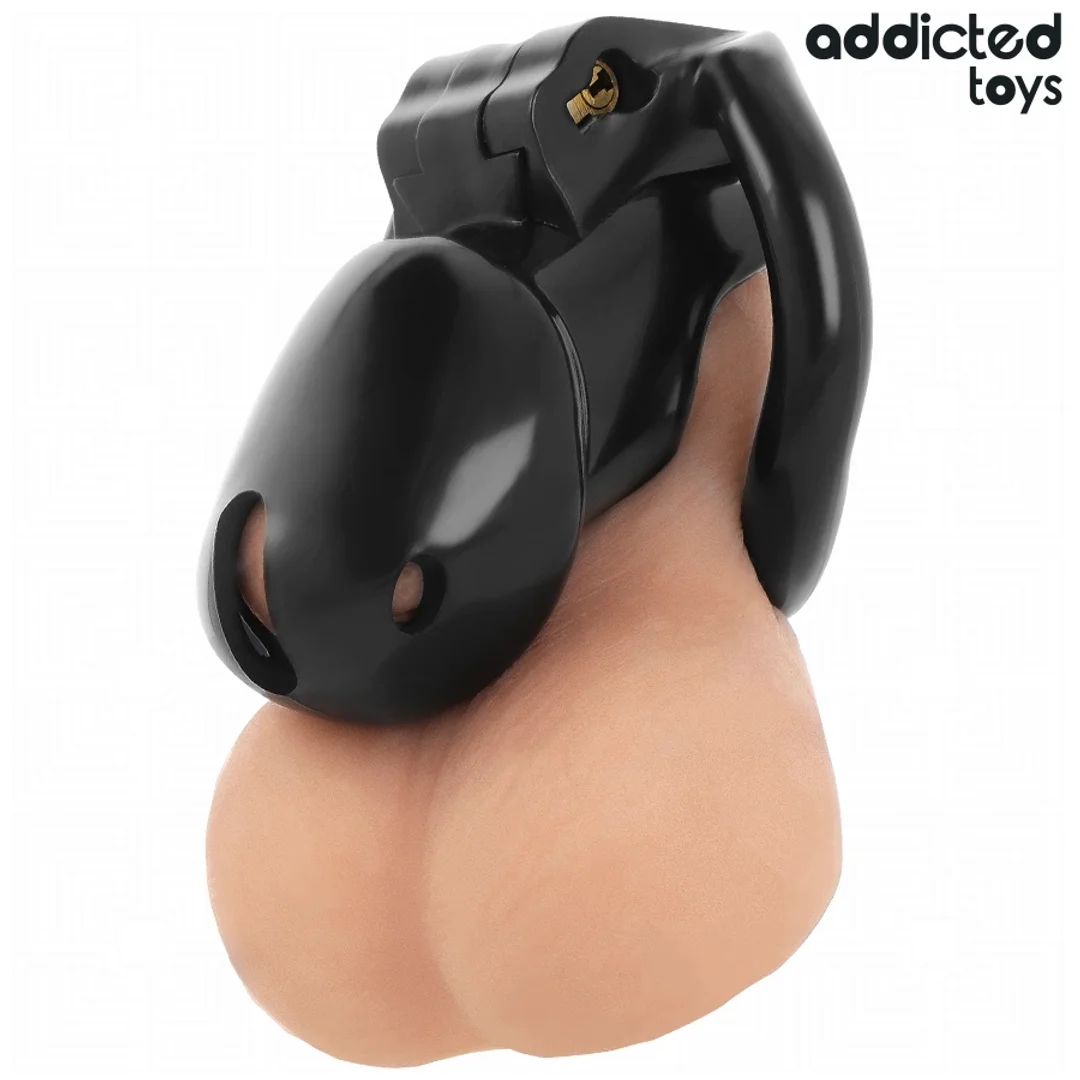 Addicted Toys Locked Midnight Cell S - system kontroli, 4 pierścienie, 4.8 cm — zdjęcie 3