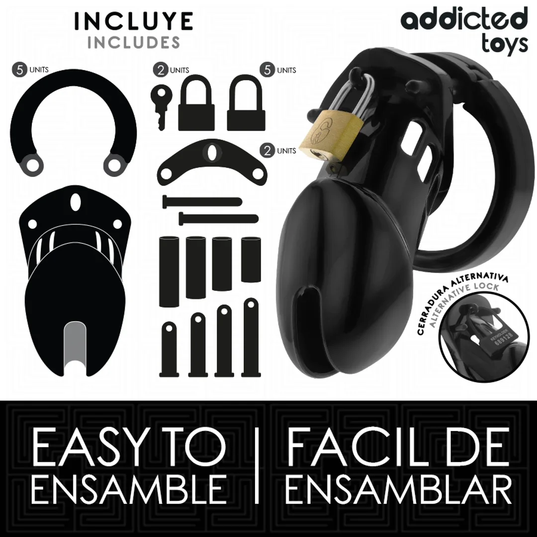 Addicted Toys Locked Obsidian Hold klatka zabezpieczająca M — zdjęcie 5