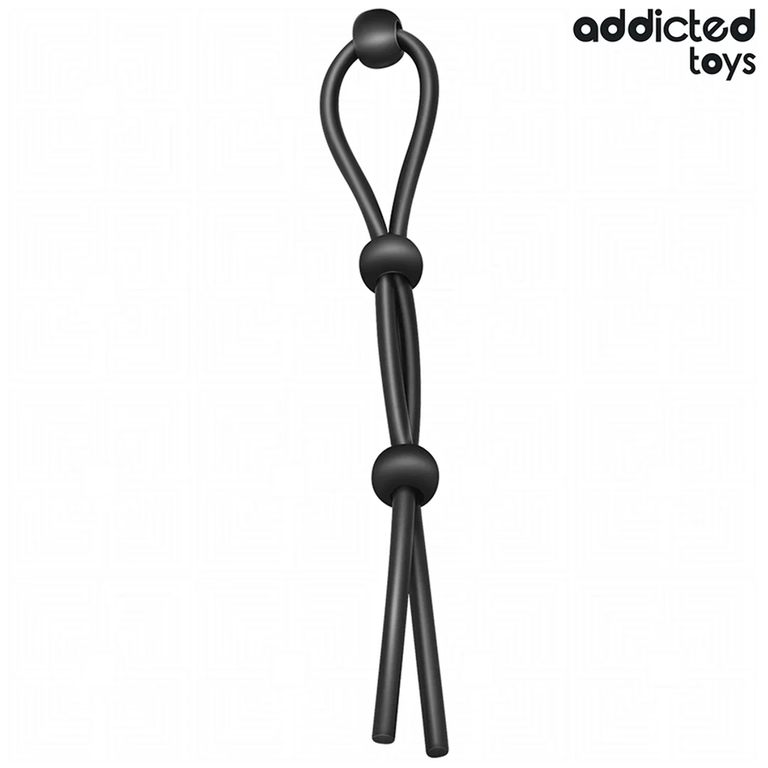 Addicted Toys Triple Loop — silikonowa lina z potrojną pętlą, regulowana 19,5 cm — zdjęcie 2
