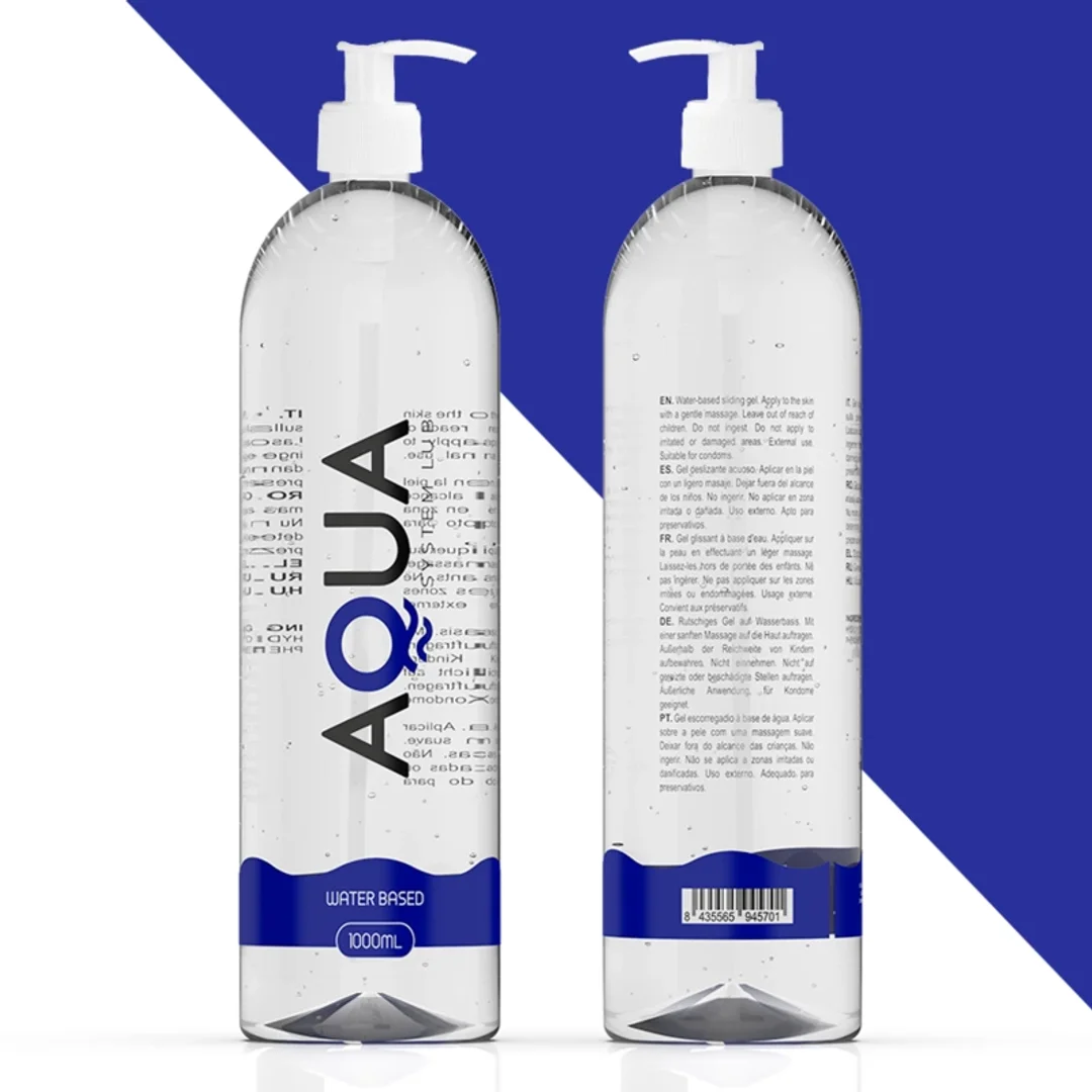 AQUA Quality Lubrykant wodny 1000 ml bezbarwny bezwonny CE — zdjęcie 6