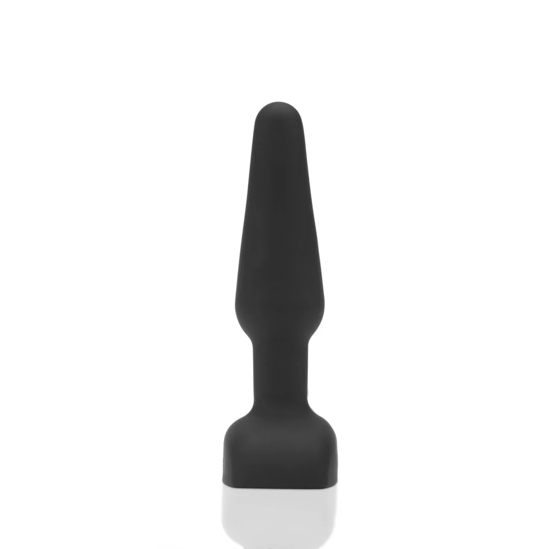 b-Vibe Trio Plug Black - model z 3 silnikami, pilot, silikon, średni — zdjęcie 6