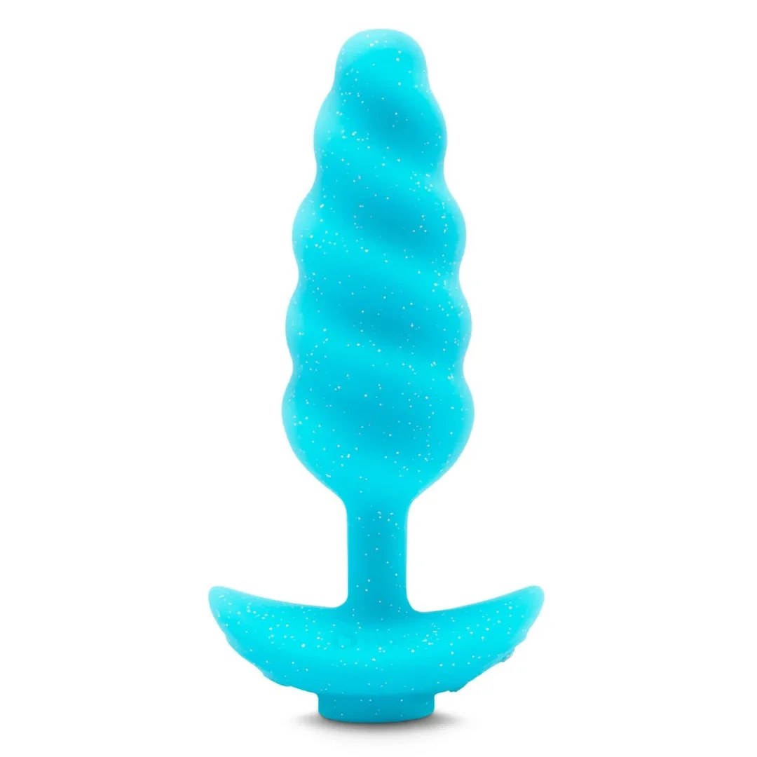 b-Vibe Unicorn Plug z wibrującym systemem i kolorowym ogonem 19" — zdjęcie 4