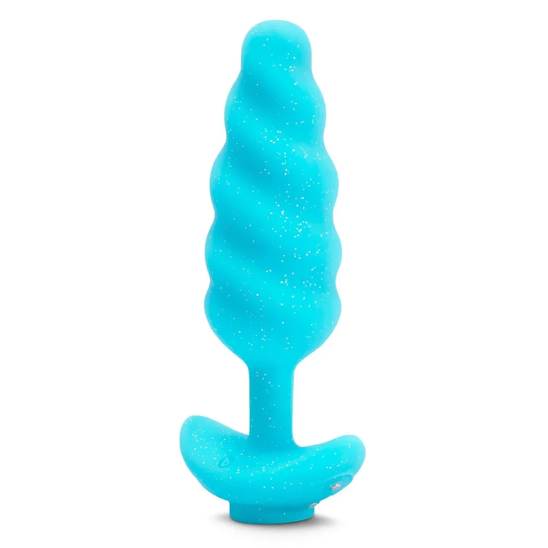 b-Vibe Unicorn Plug z wibrującym systemem i kolorowym ogonem 19" — zdjęcie 5