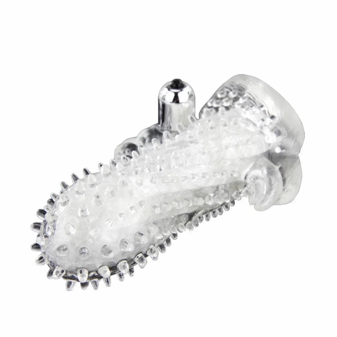 BAILE BRAVE MAN Krolik - nakładka wydłużająca z wibracją 18 cm — zdjęcie 7