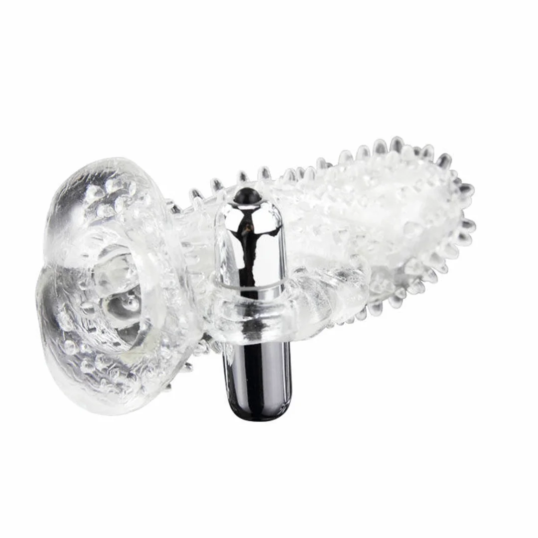 BAILE BRAVE MAN Krolik - nakładka wydłużająca z wibracją 18 cm — zdjęcie 8