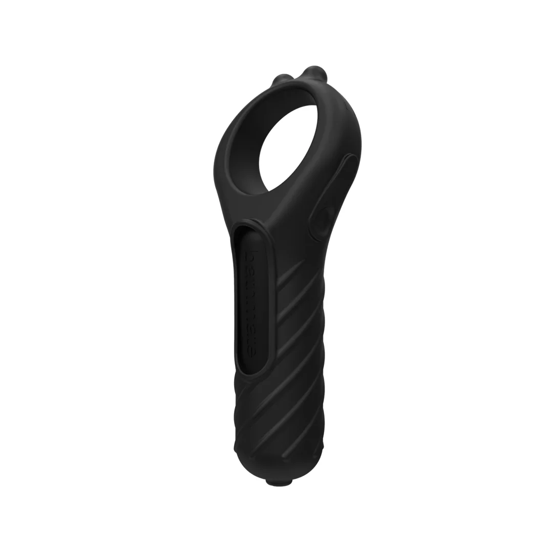 Bathmate Vibe Edge silikonowy pierścień z systemem wibracji, czarny — zdjęcie 5