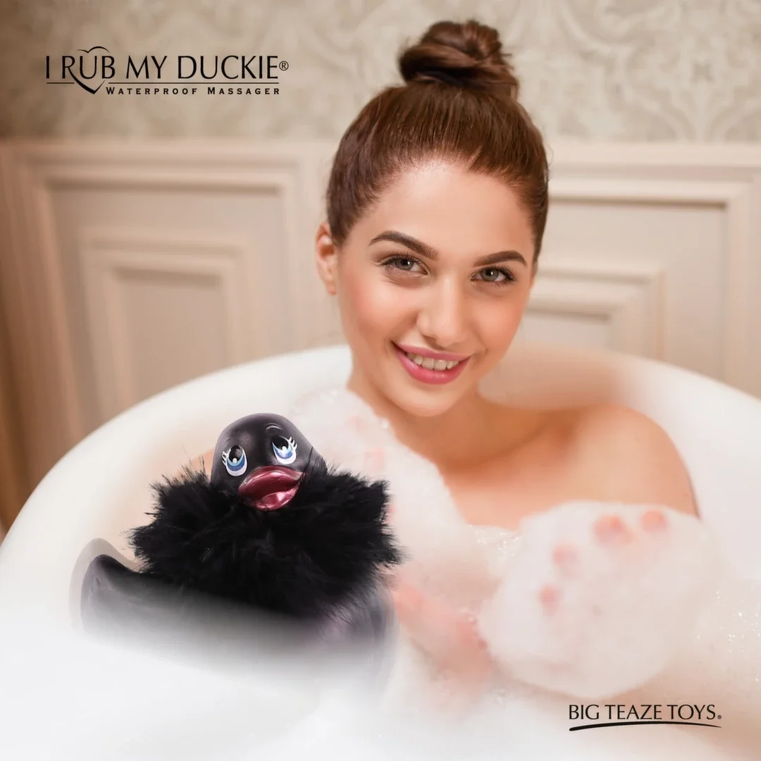 Big Teaze Toys I Rub My Duckie 2.0 Paris Black - wodoodporny masażer 7 trybow — zdjęcie 4