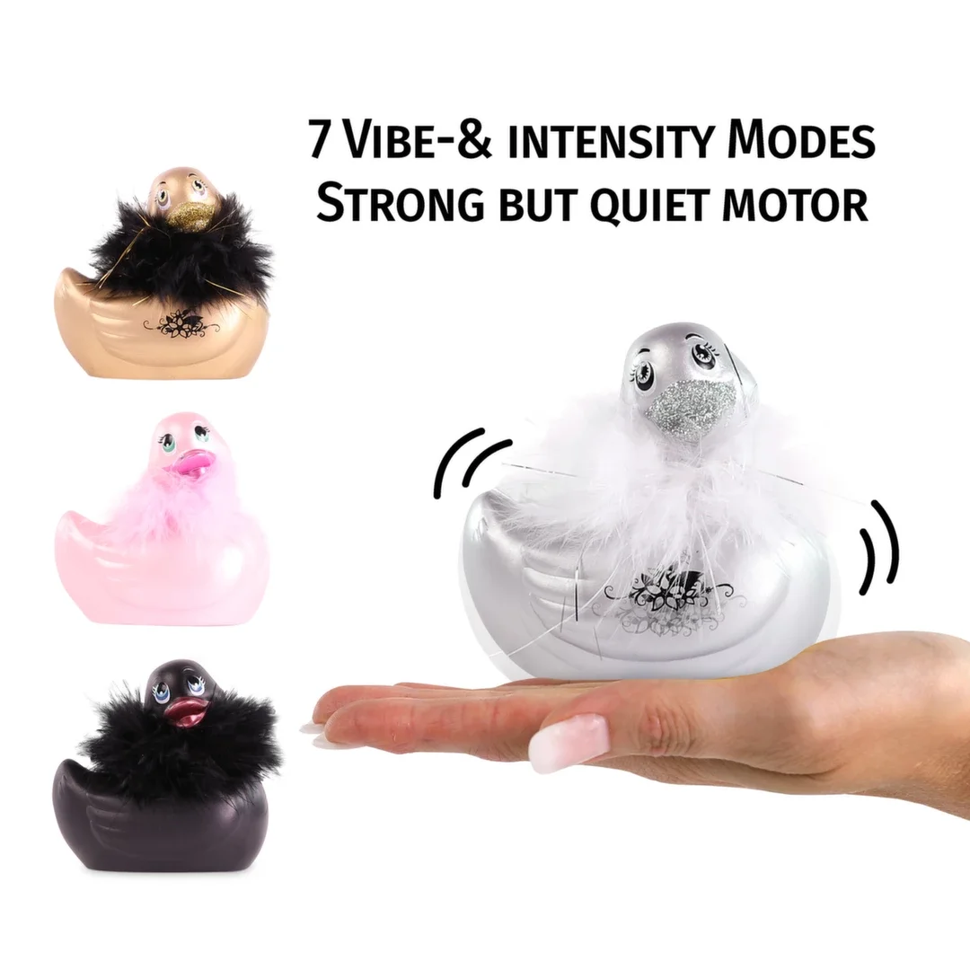 Big Teaze Toys I Rub My Duckie 2.0 Paris Silver masażer wodoodporny — zdjęcie 3