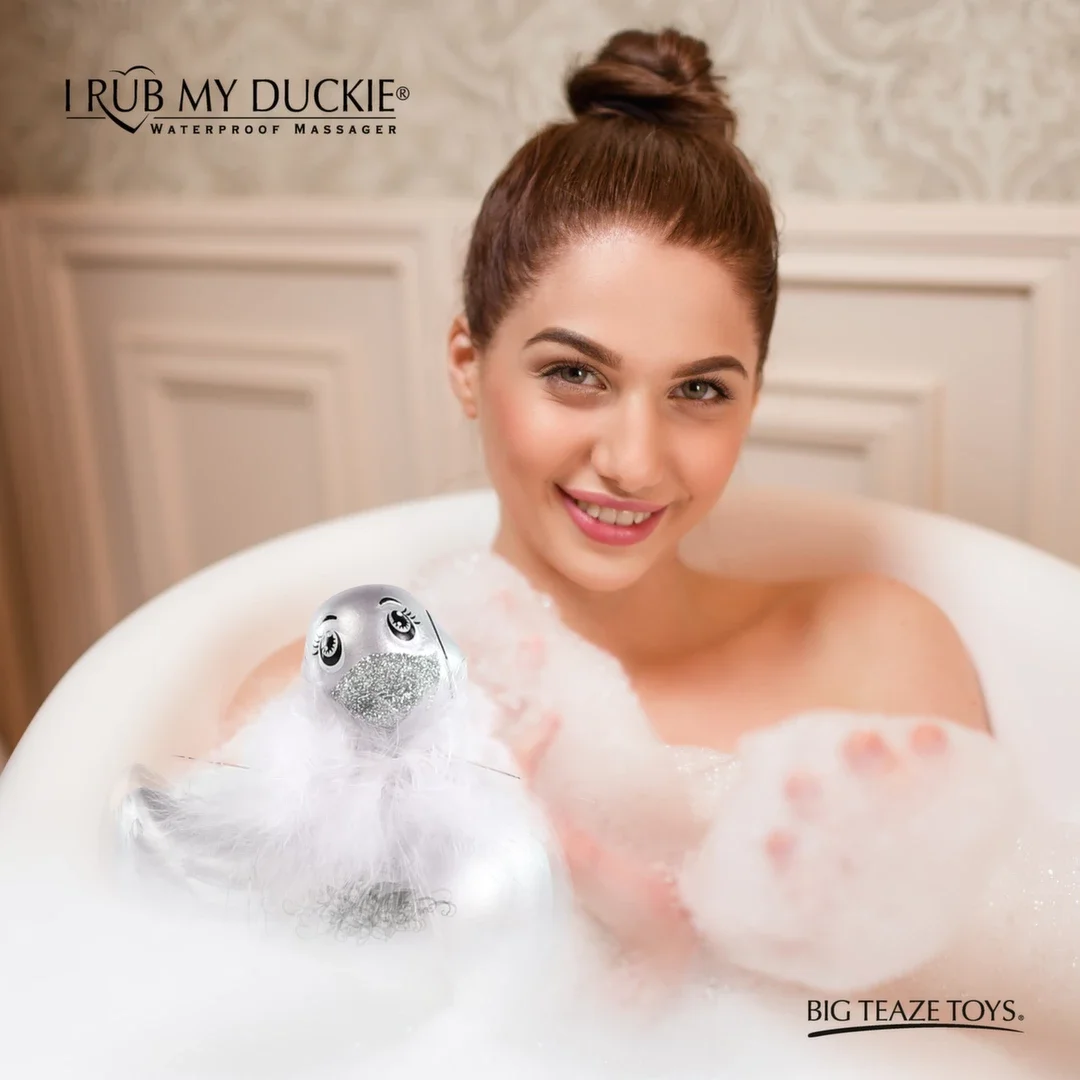 Big Teaze Toys I Rub My Duckie 2.0 Paris Silver masażer wodoodporny — zdjęcie 4
