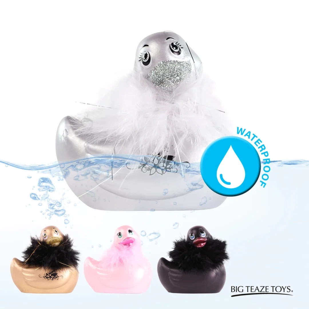 Big Teaze Toys I Rub My Duckie 2.0 Paris Silver masażer wodoodporny — zdjęcie 5