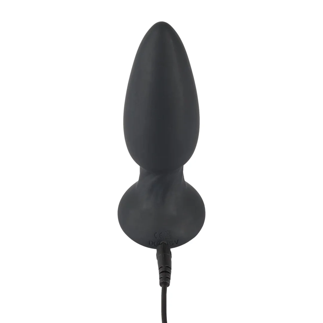 Black Velvets Rotacyjny korek analny z pilotem 14 cm czarny, 7 trybow — zdjęcie 6