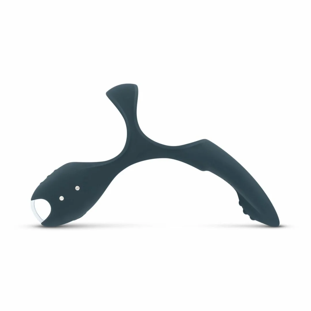Boners Triple Ring Blue - Anatomiczny Pierścień Wibrujący 3w1, silikonowy