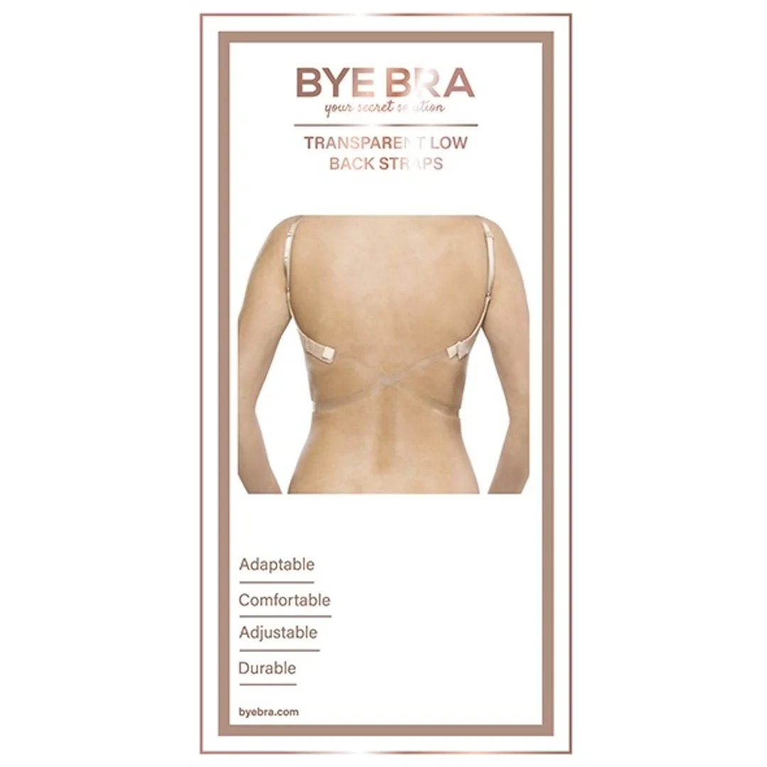 Bye Bra Transparent Low Back Straps - przezroczyste paski obniżające zapięcie — zdjęcie 3