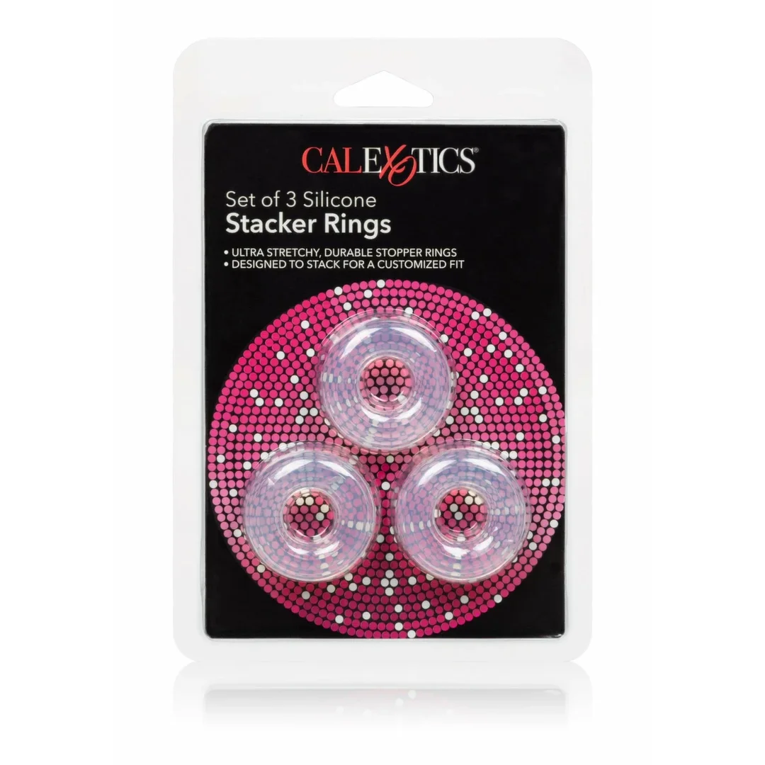 CalExotics 3 Stacker Rings silikonowe pierścienie regulacyjne zestaw 3 szt. — zdjęcie 2