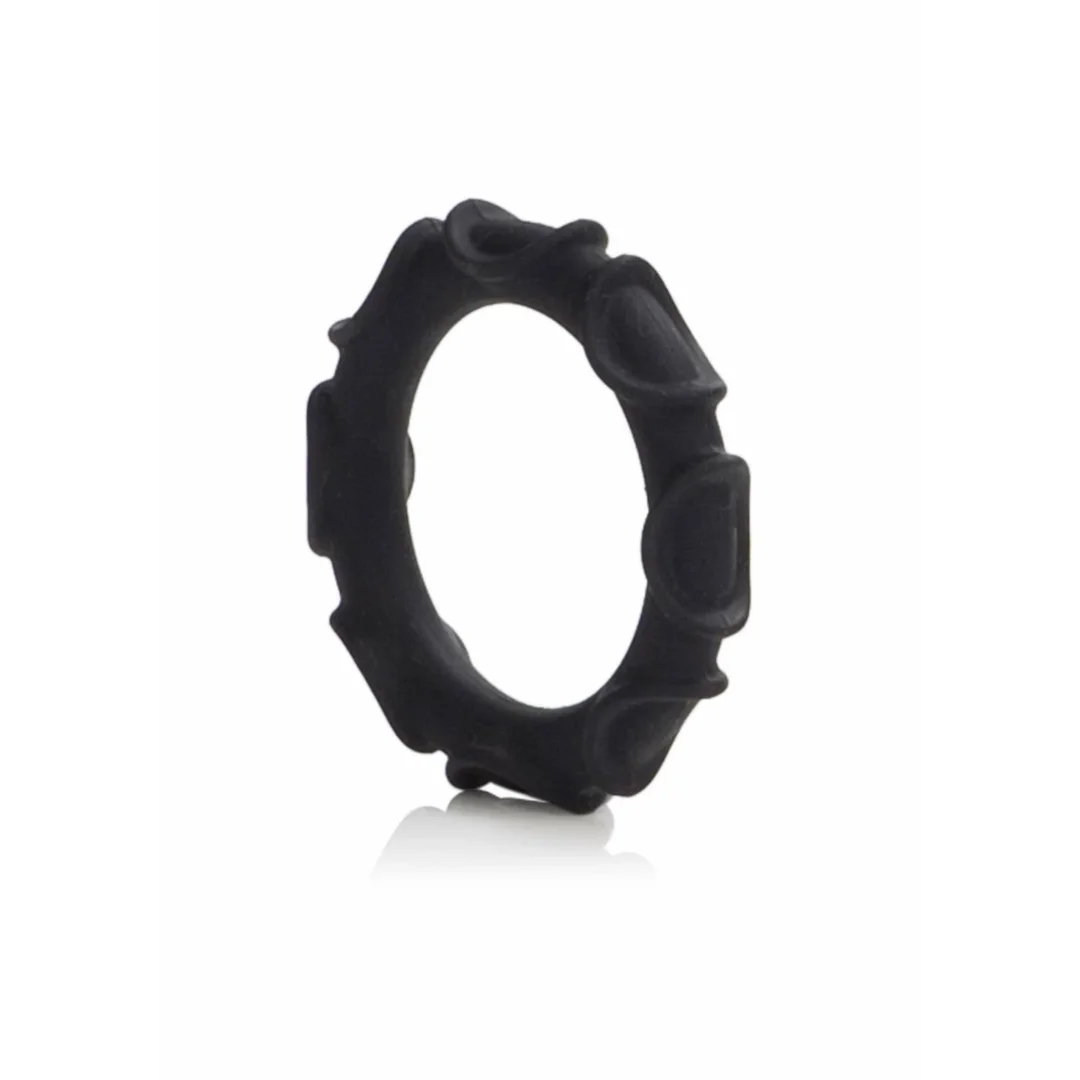 CalExotics Adonis Atlas Silicone Ring silikonowy pierścień elastyczny czarny — zdjęcie 2
