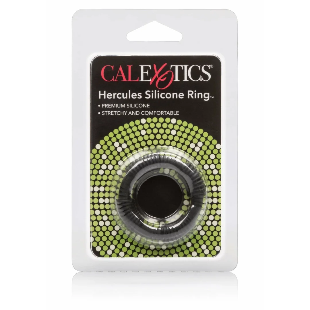 CalExotics Adonis Hercules Silicone Ring czarny - elastyczny pierścień silikonowy — zdjęcie 3