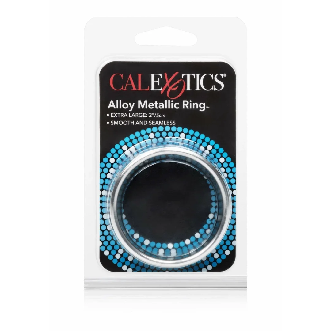 CalExotics Alloy Metallic Ring XL aluminiowy pierścień intymny duży rozmiar — zdjęcie 3