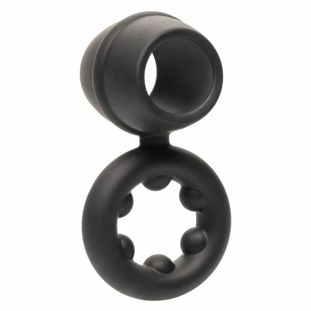 CalExotics Alpha Dual Magnum czarny - podwojny pierścień silikonowy — zdjęcie 5